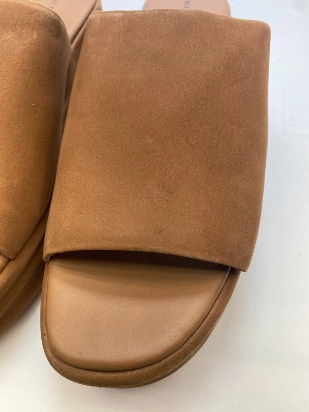 Free People Womens Harbor Tan Flatform Sandals Sz 11